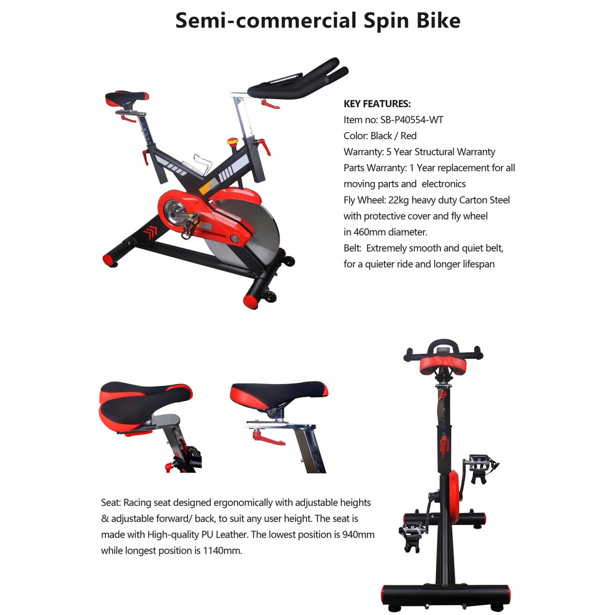 Hce spin bike top