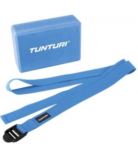 Tunturi Yoga Block & Strap Set
